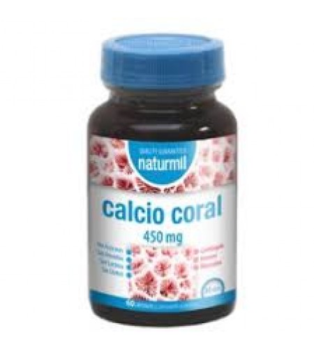 Cálcio coral 450 mg - 60 cápsulas - Naturmil